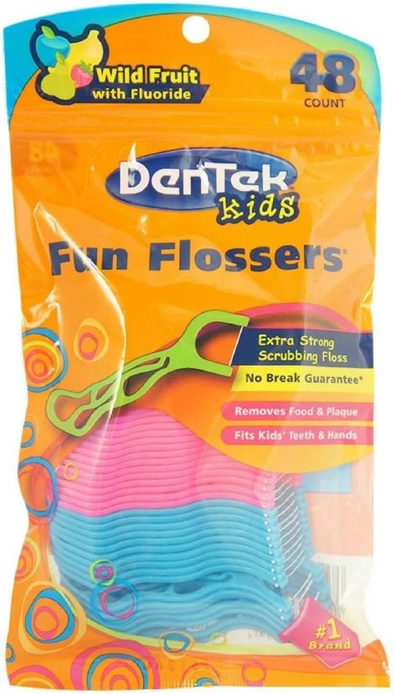 نخ دندان کودکان DenTek Fun Flossers، بسته 48 عددی نخ دندان کودکان DenTek Fun Flossers، بسته 48 عددی