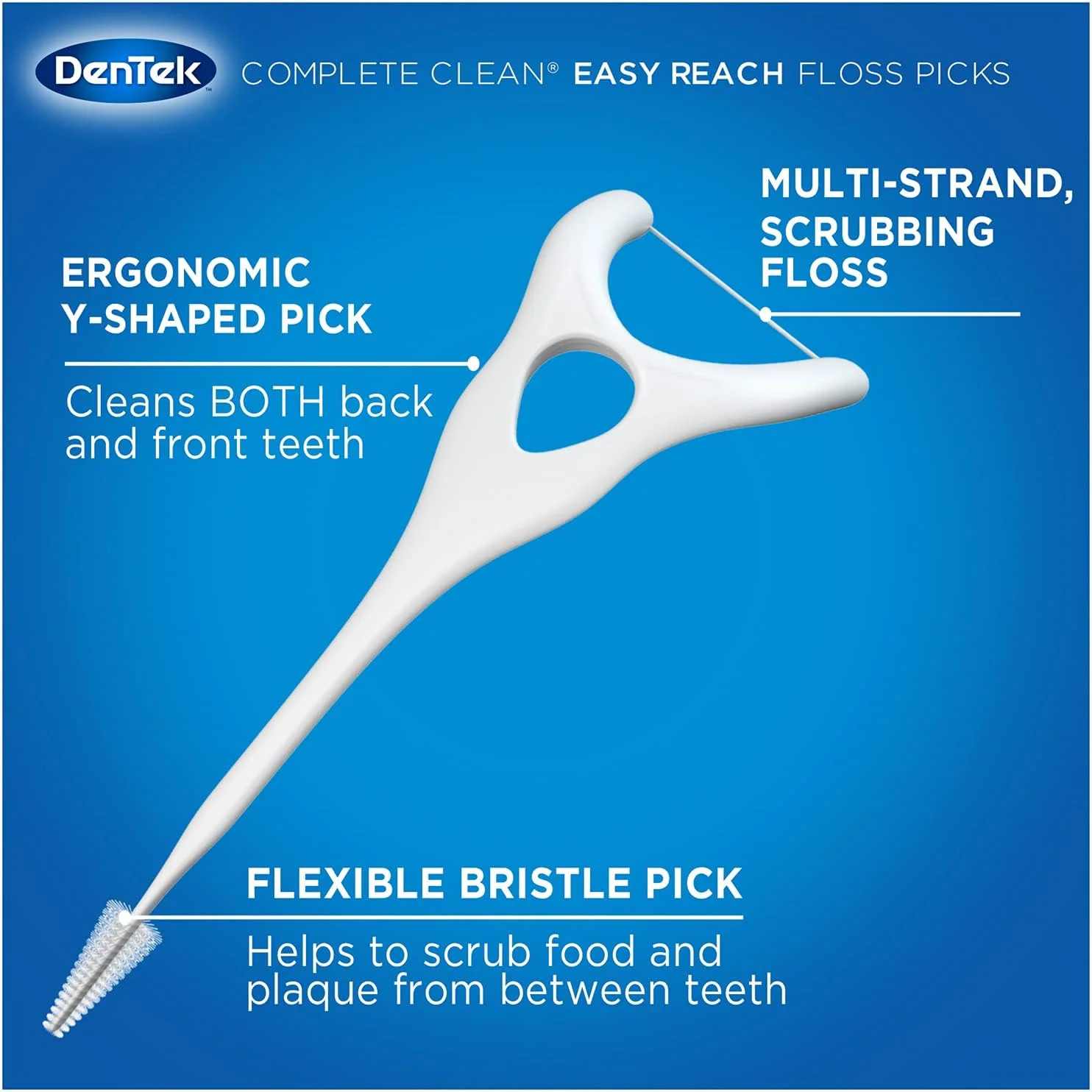 دنتک Comfort Clean Easy Reach خلال دندان | تمیز کننده دندان های عقبی | 75 عدد | بسته 6 عددی | بسته بندی ممکن است متفاوت باشد دنتک Comfort Clean Easy Reach خلال دندان | تمیز کننده دندان های عقبی | 75 عدد | بسته 6 عددی | بسته بندی ممکن است متفاوت باشد