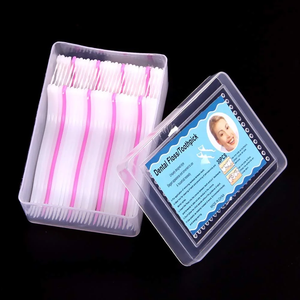 نخ دندان یکبار مصرف پرلی وایت، 30 عدد (B)