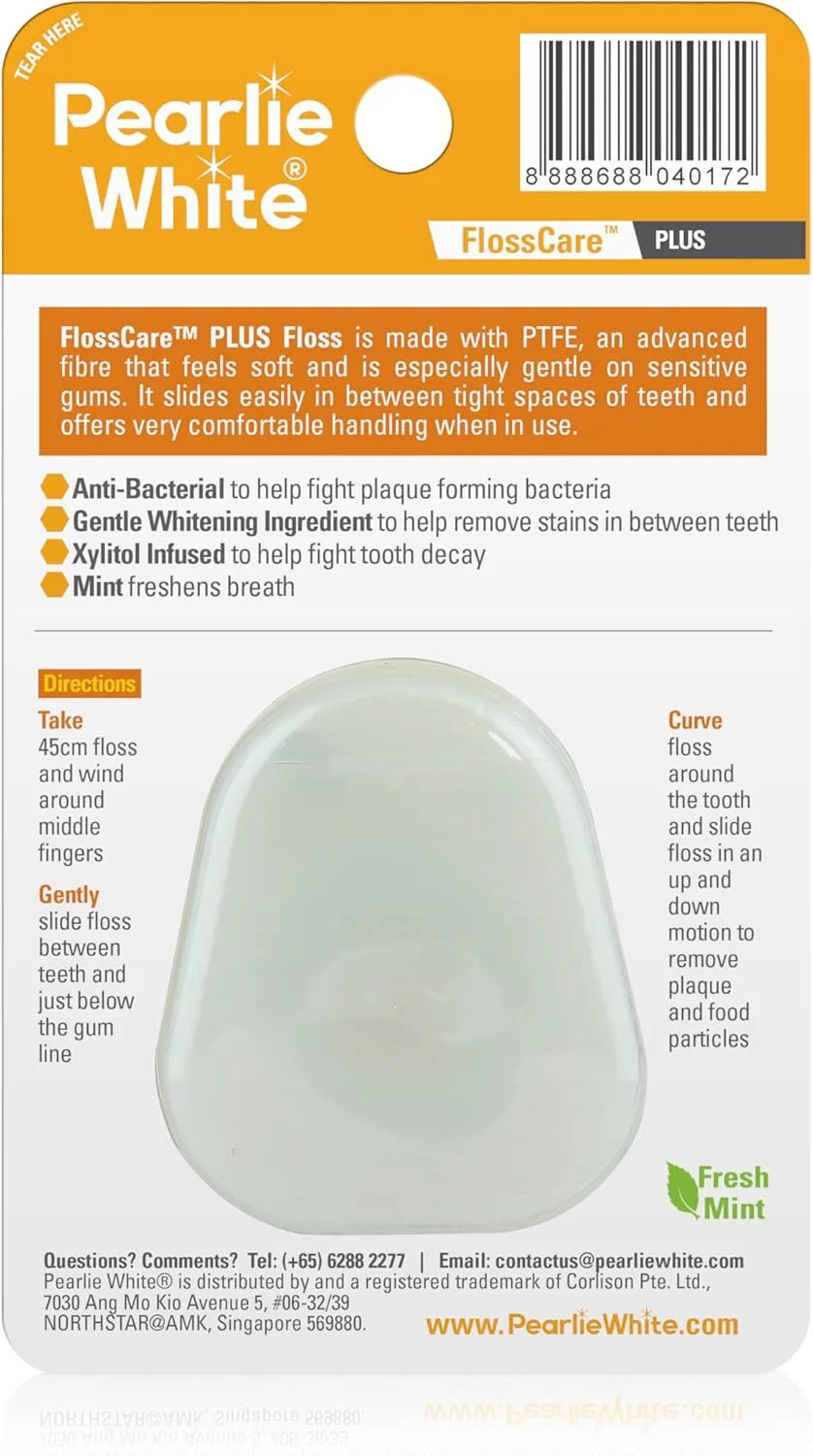 نخ دندان پرلی وایت Flosscare، 50 متری نخ دندان پرلی وایت Flosscare، 50 متری