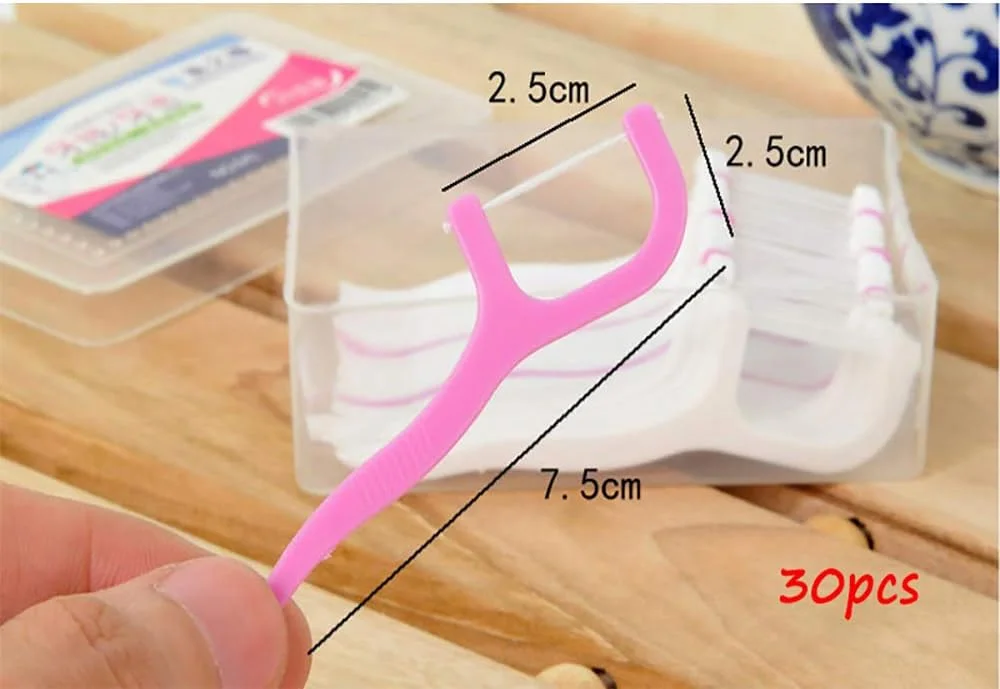 نخ دندان یکبار مصرف پرلی وایت، 30 عدد (B)