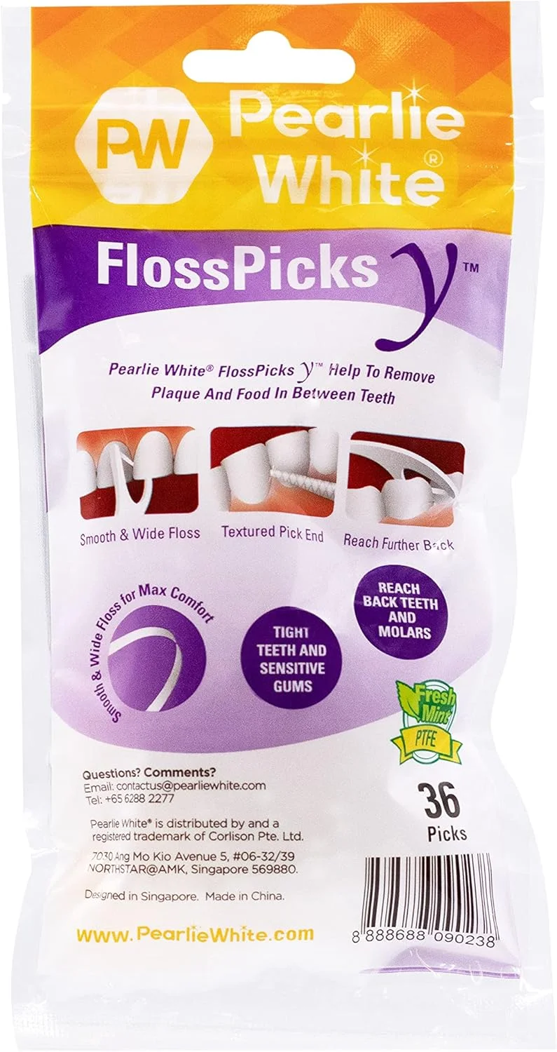 خلال دندان کمانی Pearlie White، 36 عدد خلال دندان کمانی Pearlie White، 36 عدد