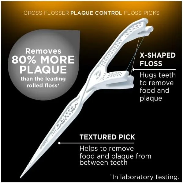 دنتک نخ دندان کمانی Cross Flosser، نخ دندان X شکل، 75 عدد (6 بسته) دنتک نخ دندان کمانی Cross Flosser، نخ دندان X شکل، 75 عدد (6 بسته)