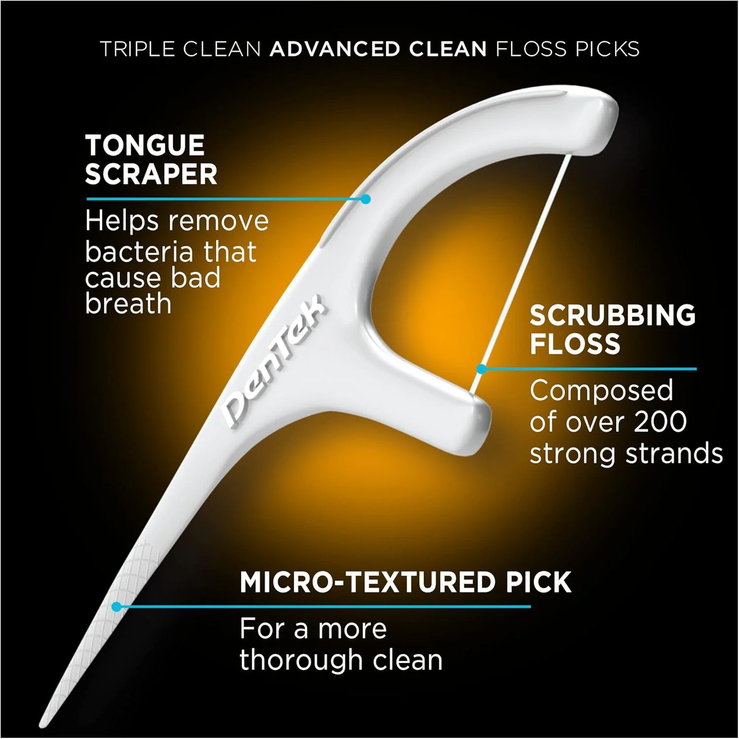 نخ دندان کمانی سه گانه DenTek، نخ دندان تمیز کننده پیشرفته، بدون پارگی و شکستگی، 75 عدد، بسته 3 عددی نخ دندان کمانی سه گانه DenTek، نخ دندان تمیز کننده پیشرفته، بدون پارگی و شکستگی، 75 عدد، بسته 3 عددی