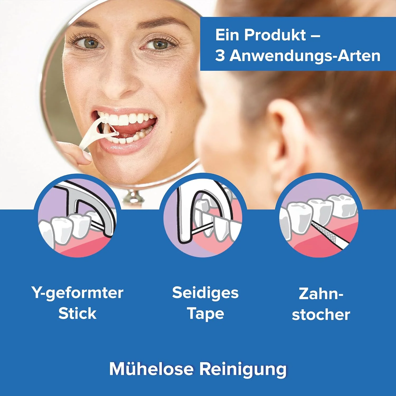 نخ دندان کمانی دن تک مدل Confort Clean – خوشبو کننده نخ دندان کمانی دن تک مدل Confort Clean – خوشبو کننده