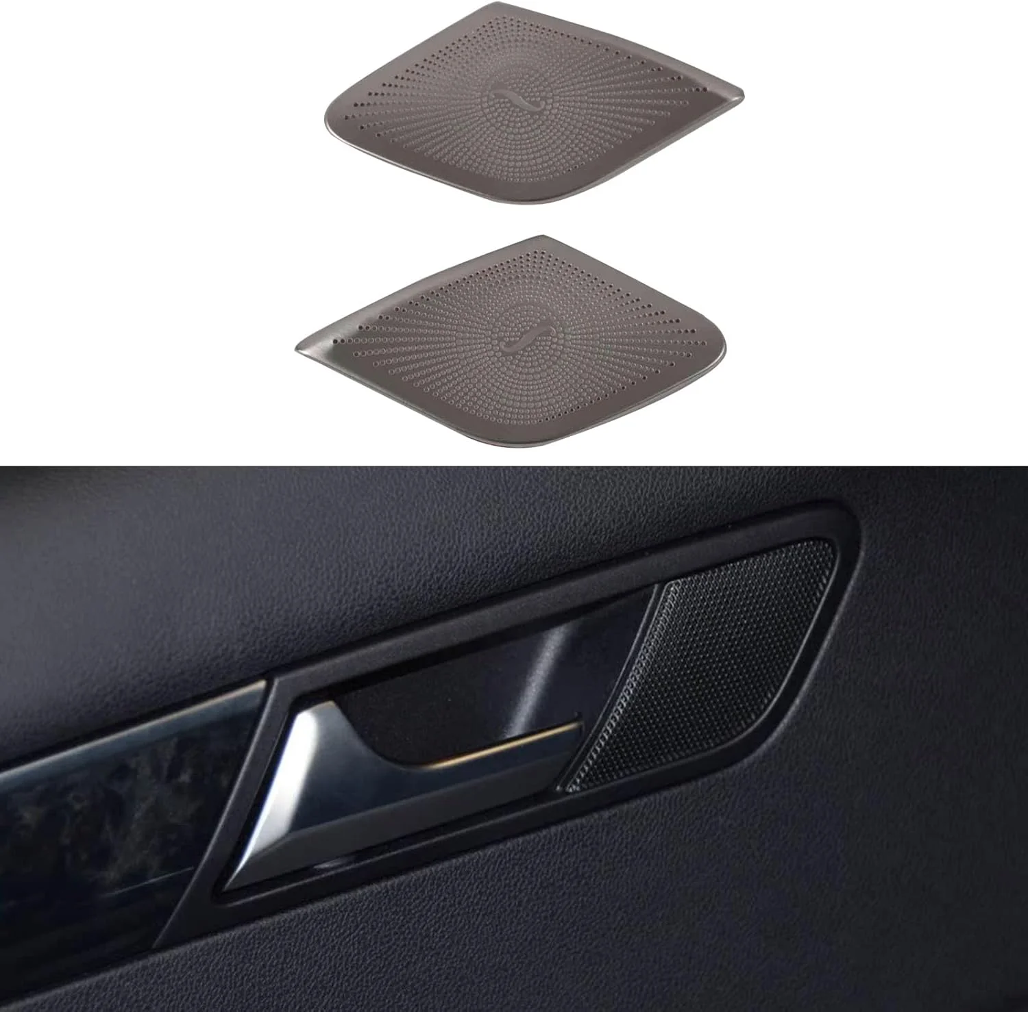 روکش بلندگوی YPGHBHD برای درب جلو، سازگار با بنز کلاس R ردیف عقب 2007-2018، روکش بلندگوی درب، توری، روکش بلندگوی درب خودرو، مشکی A