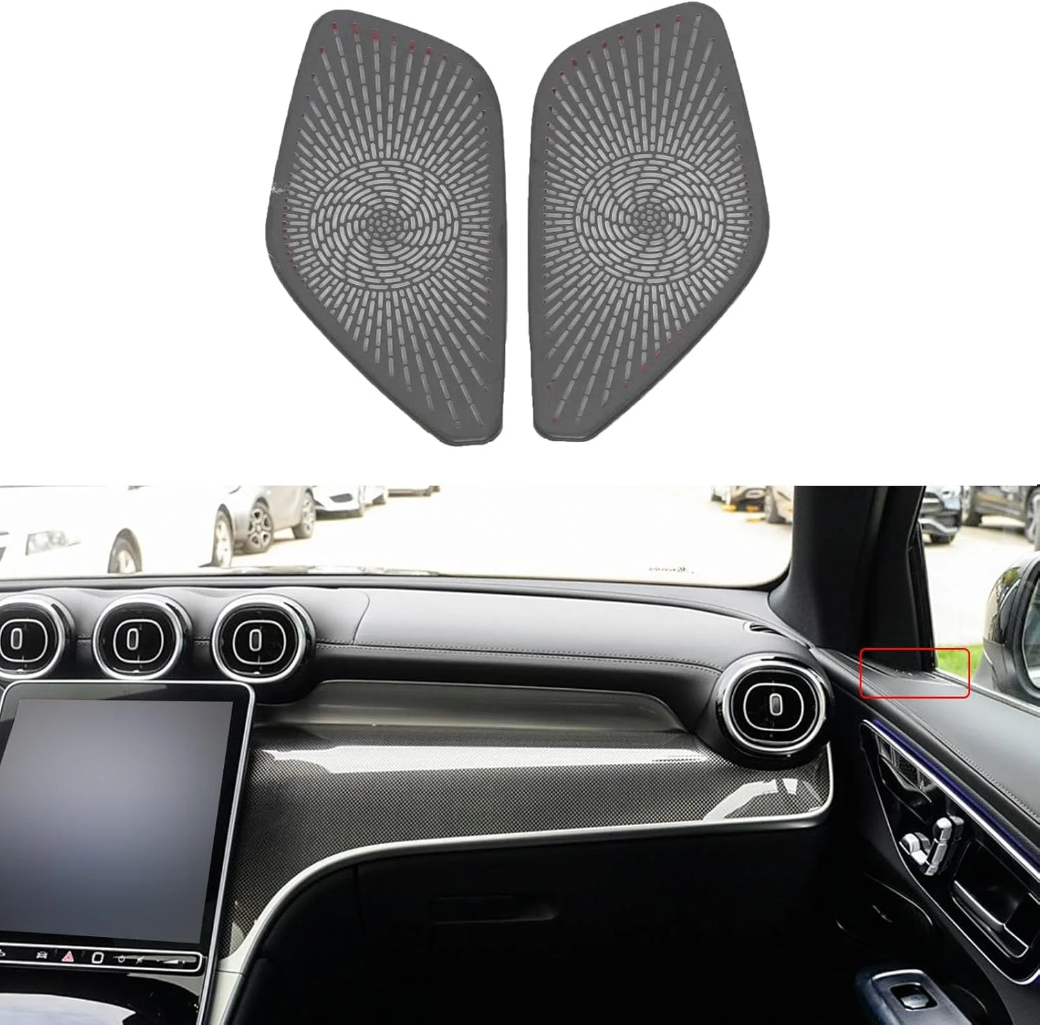 روکش بلندگوی YPGHBHD برای درب جلو، سازگار با بنز GLC300L GLC260L 2023، روکش بلندگوی درب، توری، روکش بلندگوی درب خودرو، A3 مشکی روکش بلندگوی YPGHBHD برای درب جلو، سازگار با بنز GLC300L GLC260L 2023، روکش بلندگوی درب، توری، روکش بلندگوی درب خودرو، A3 مشکی