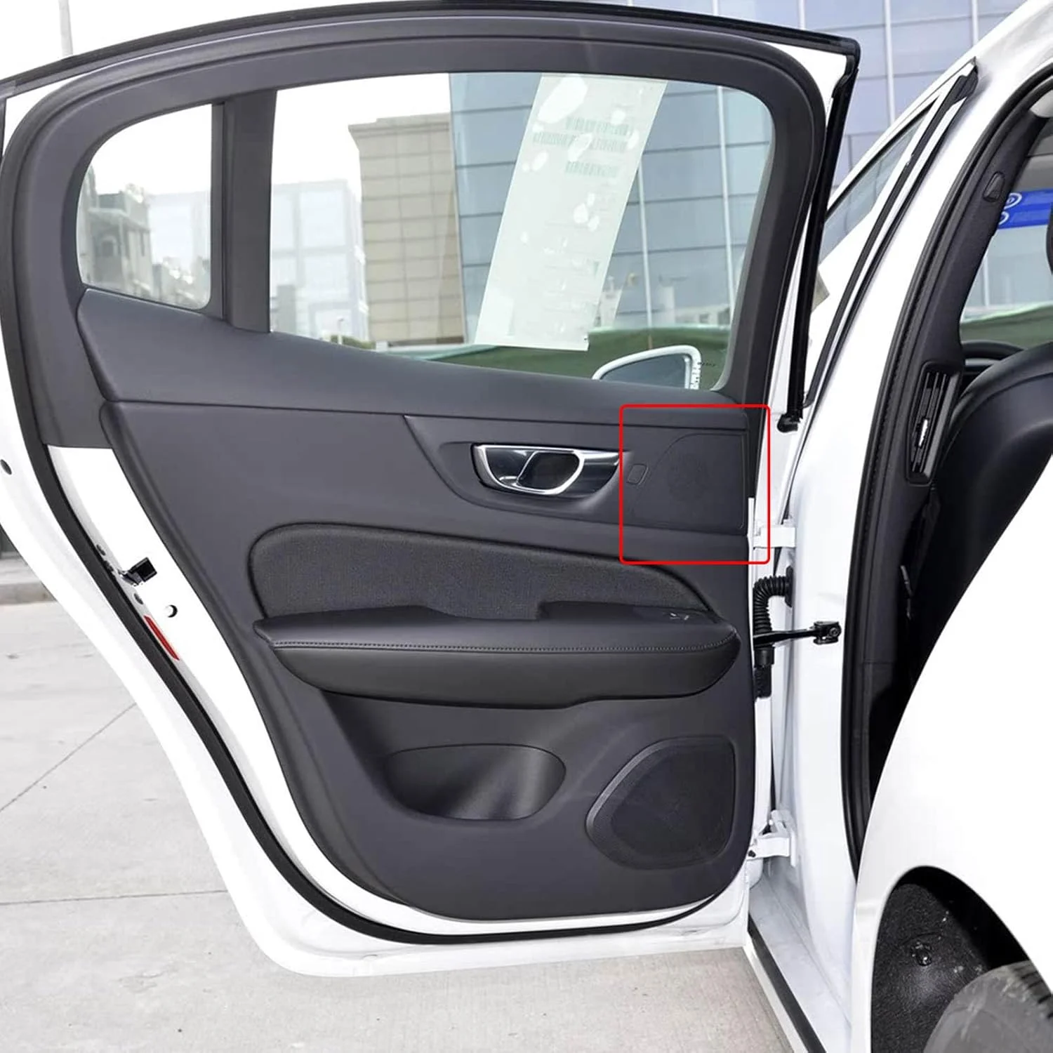 روکش بلندگوی YPGHBHD برای درب جلو، سازگار با ولوو S60 2020، روکش بلندگوی درب، توری، روکش بلندگوی درب خودرو، نقره ای B