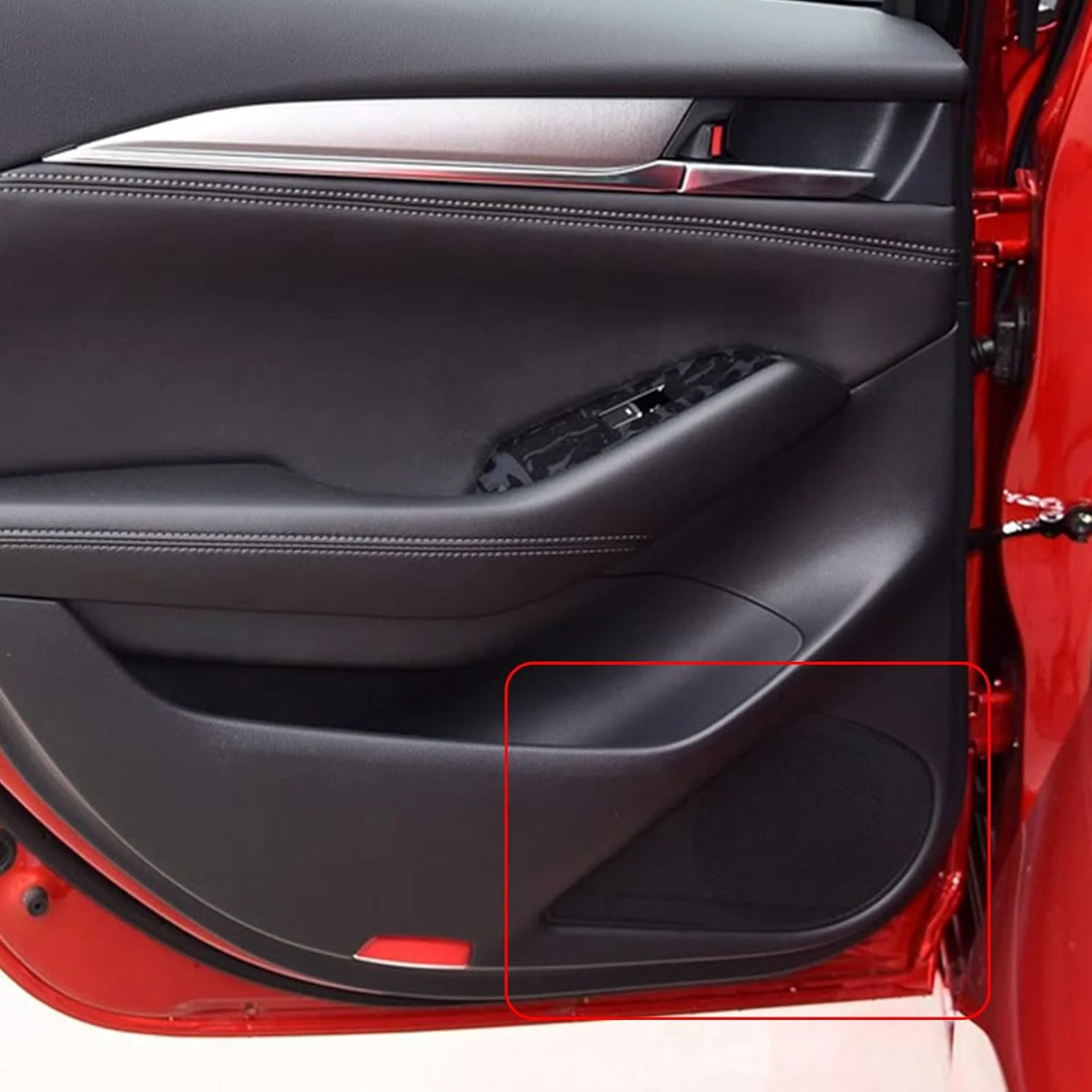 روکش بلندگوی YPGHBHD برای درب جلو، سازگار با مزدا آتنزا 2020، روکش بلندگوی درب، توری، روکش بلندگوی درب خودرو، مشکی