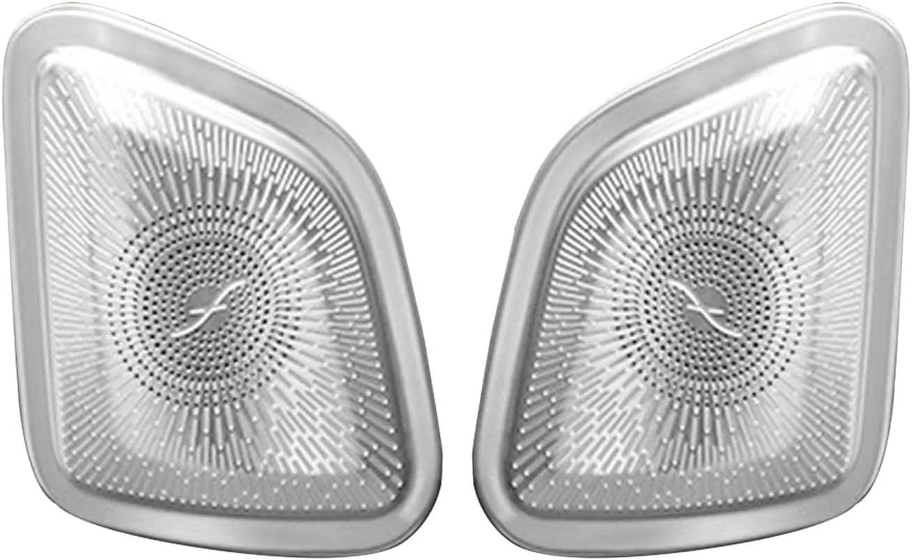 روکش بلندگوی YPGHBHD برای درب جلو، سازگار با بنز GLE350 GLE450 GLS450 2020، توری روکش بلندگوی درب، نقره ای B