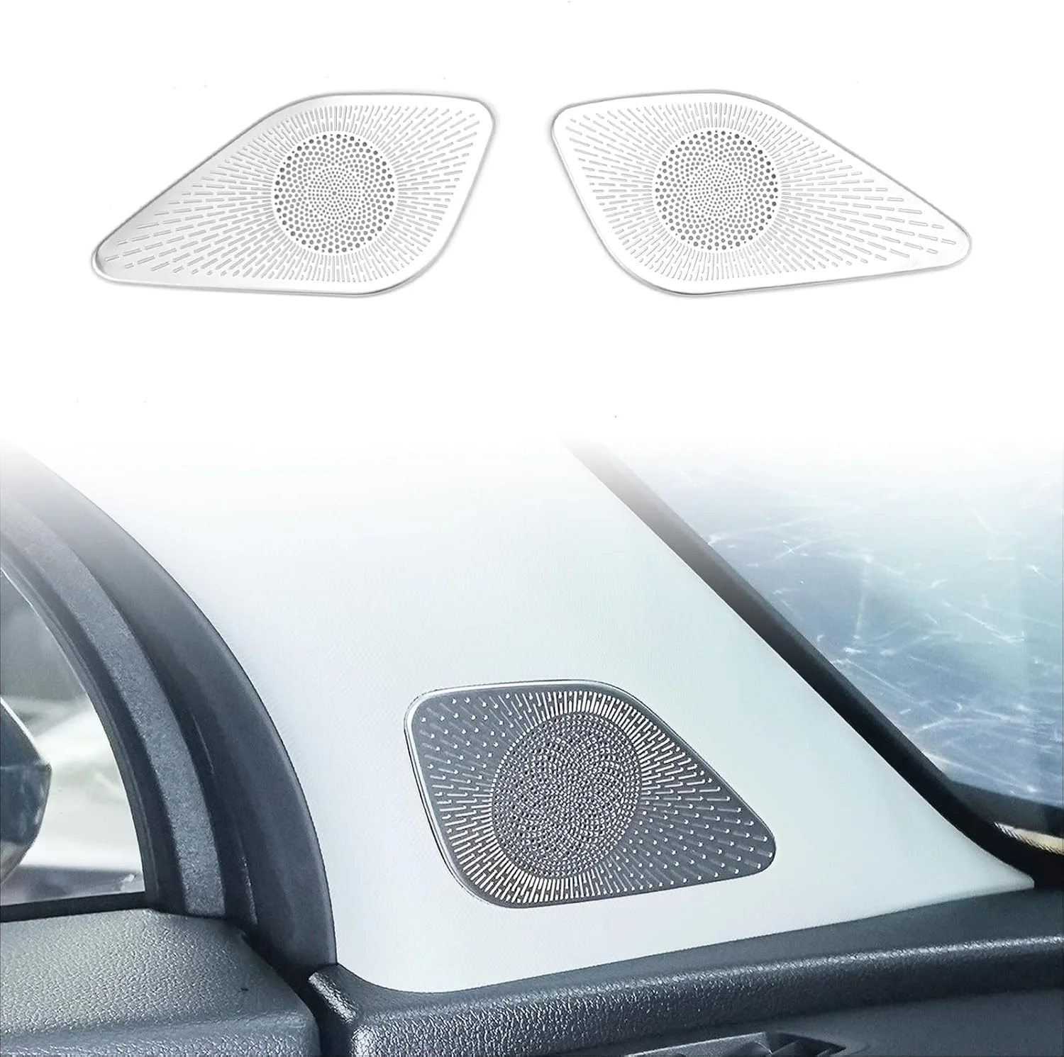 روکش بلندگوی درب خودرو آلیاژی YOUTOOCAR، تریم روکش بلندگوی صوتی توییتر سازگار با لوازم جانبی کیا اسپورتیج NQ5