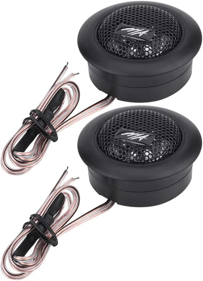 بلندگوی خودرو Yosoo Health Gear، بلندگوهای توییتر مینی سوپر قدرت 12 ولت 120 وات، بلندگوی توییتر گنبدی میکرو 2 اینچی، 1 جفت