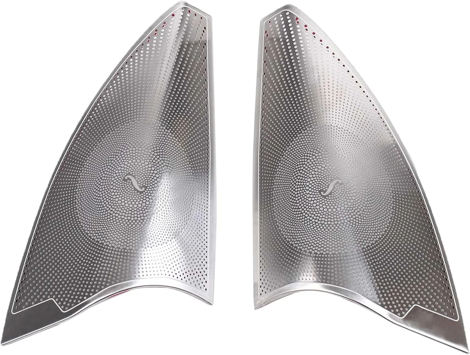 روکش بلندگوی YPGHBHD برای درب جلو، سازگار با بنز GLE GLS ML GL 2012-2019، توری روکش بلندگوی درب، روکش بلندگوی درب خودرو، نقره ای B