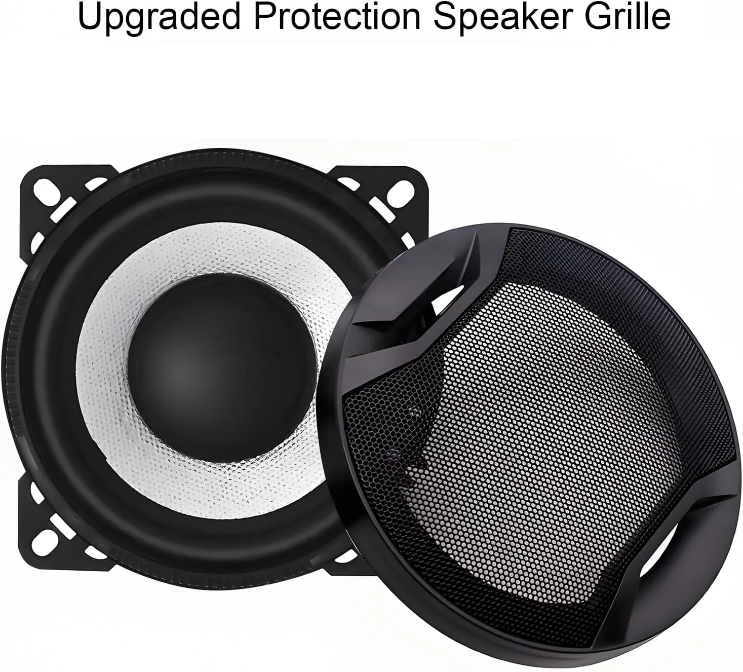 بلندگوی کواکسیال دو طرفه خودرو WMQ100W، بلندگوهای استریو خودرو جهانی 10.5x10.5 سانتی متر، بلندگوی تعویض سریع، سازگار با نصب درب/پنل جانبی خودرو