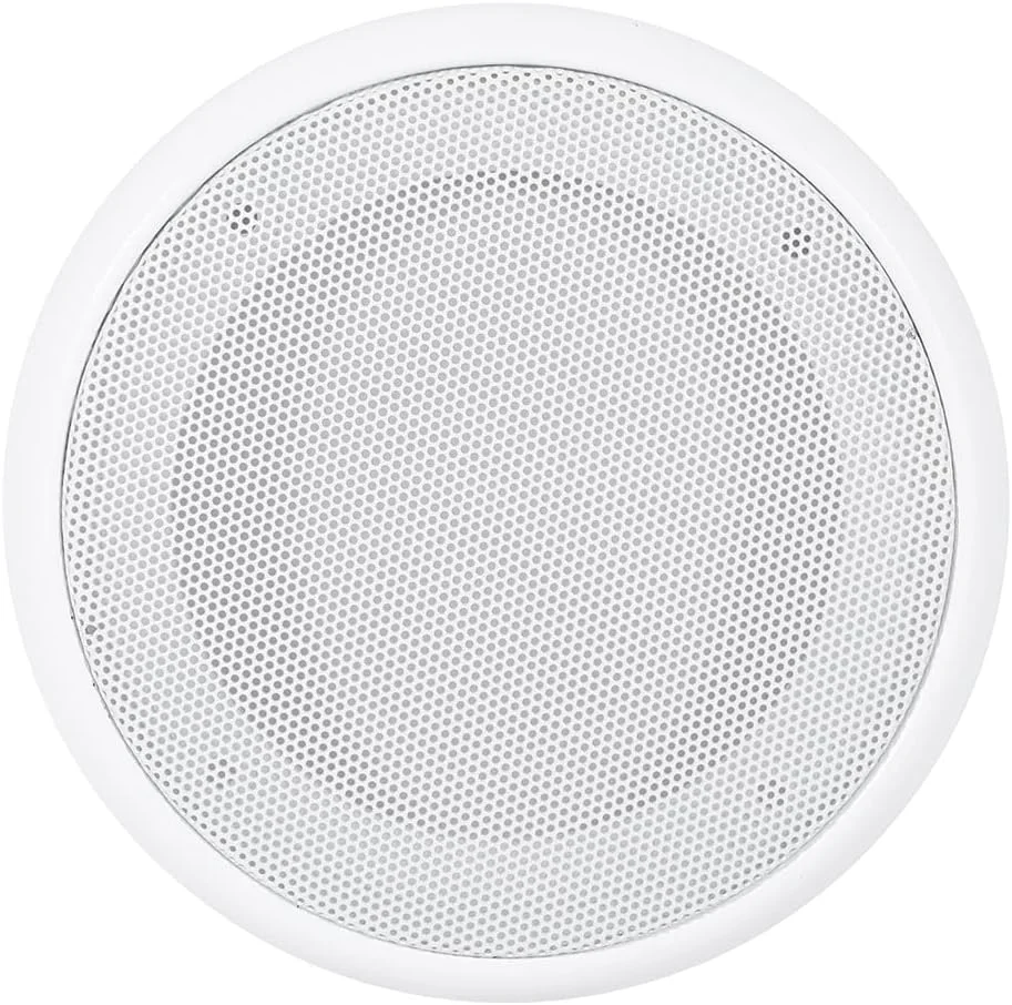 VOANZO 2 عدد توری بلندگو 6.5 اینچی، روکش بلندگو صوتی خودرو برای بلندگوهای خانگی، سقف و سیستم های صوتی خودرو - سفید