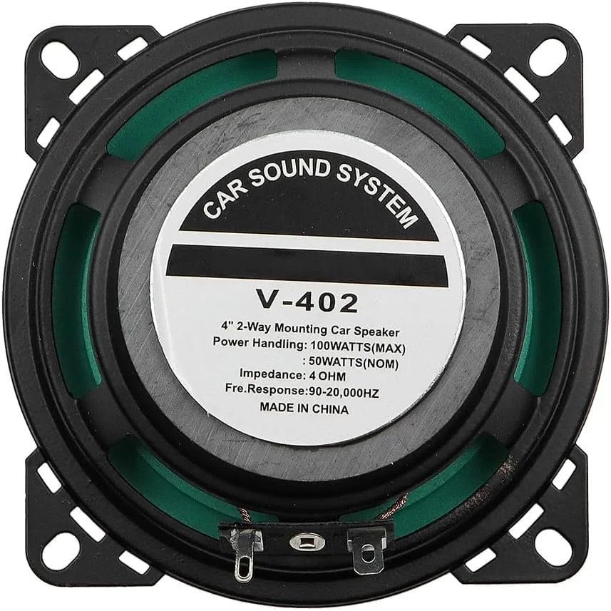 بلندگوهای خودرو WANGCL، دو عدد، 4 اینچی، 40 وات، کواکسیال، با دامنه فرکانس کامل HiFi