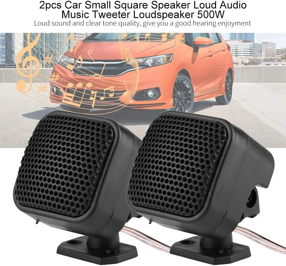 توییتر خودرو، بلندگوی صوتی مشکی جامد و جمع و جور برای اتومبیل