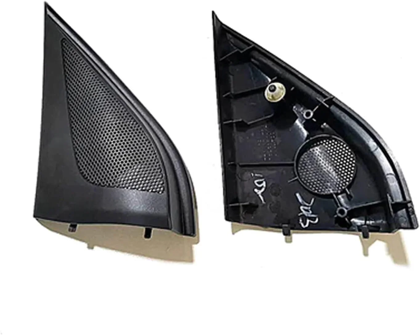تزئینات قاب آینه درب جلو چپ و راست خودرو TIXAVE، پوشش مثلثی بلندگوهای توییتر، مناسب برای میتسوبیشی، برای پاجرو V73 V77 2003-2015 (1 عدد چپ و 1 عدد راست)
