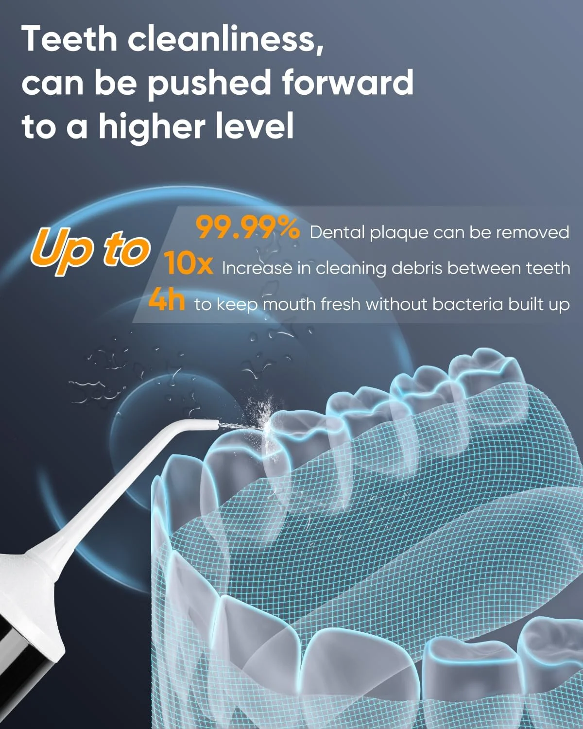 واتر فلاسر بی سیم و استریلایز شونده با UVC مدل MySmile LP221 برای دندان، 335 میلی لیتر، دارای صفحه نمایش OLED قابل حمل، فلاسر دندان با 4 حالت، 8 سری جت و یک کیف نگهداری برای خانه و مسافرت (صورتی آبدار) واتر فلاسر بی سیم و استریلایز شونده با UVC مدل MySmile LP221 برای دندان، 335 میلی لیتر، دارای صفحه نمایش OLED قابل حمل، فلاسر دندان با 4 حالت، 8 سری جت و یک کیف نگهداری برای خانه و مسافرت (صورتی آبدار)