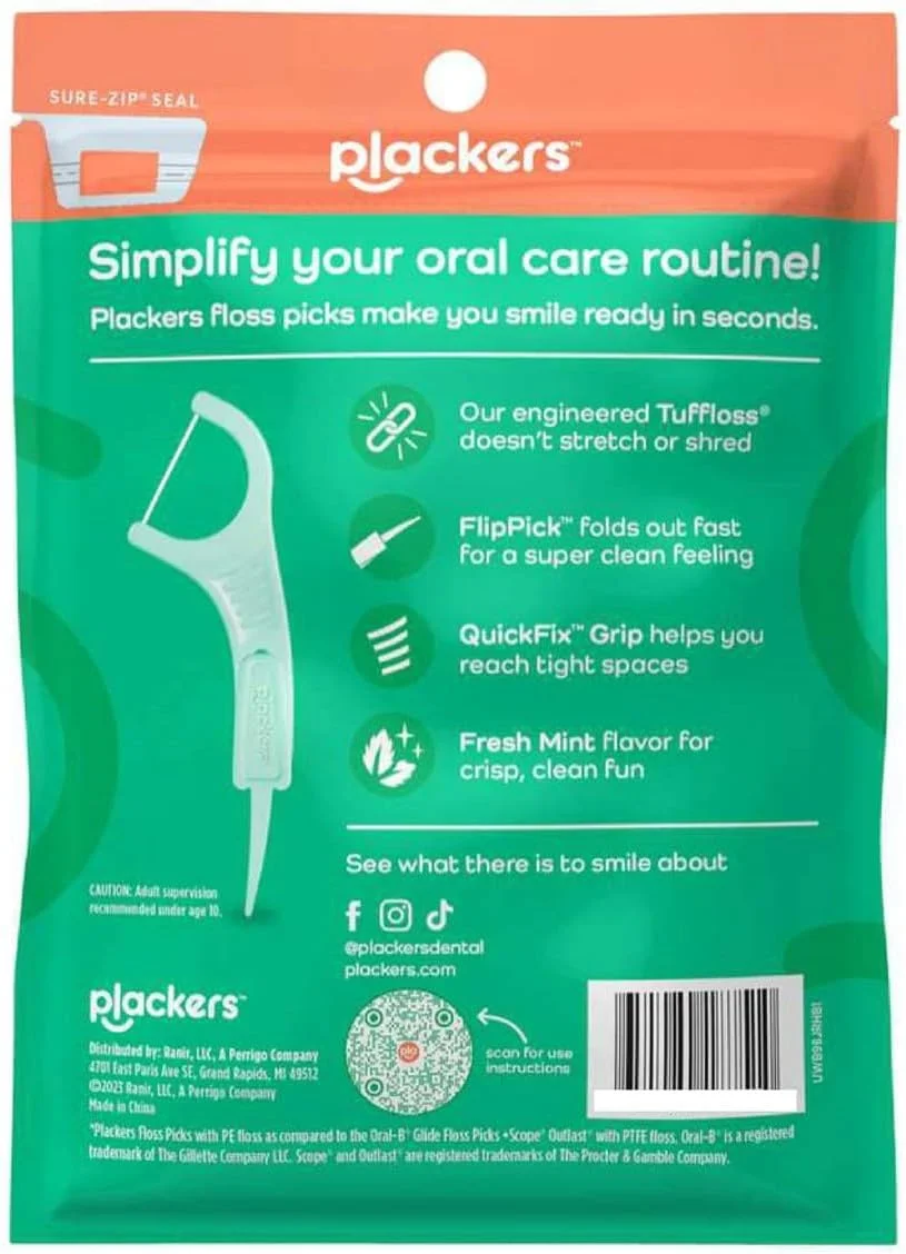 نخ دندان کمانی پلاکرز میکرو، نعنایی، (بسته 36 عددی)، 90 عدد (بسته 3 عددی)، 270 عدد نخ دندان کمانی پلاکرز میکرو، نعنایی، (بسته 36 عددی)، 90 عدد (بسته 3 عددی)، 270 عدد