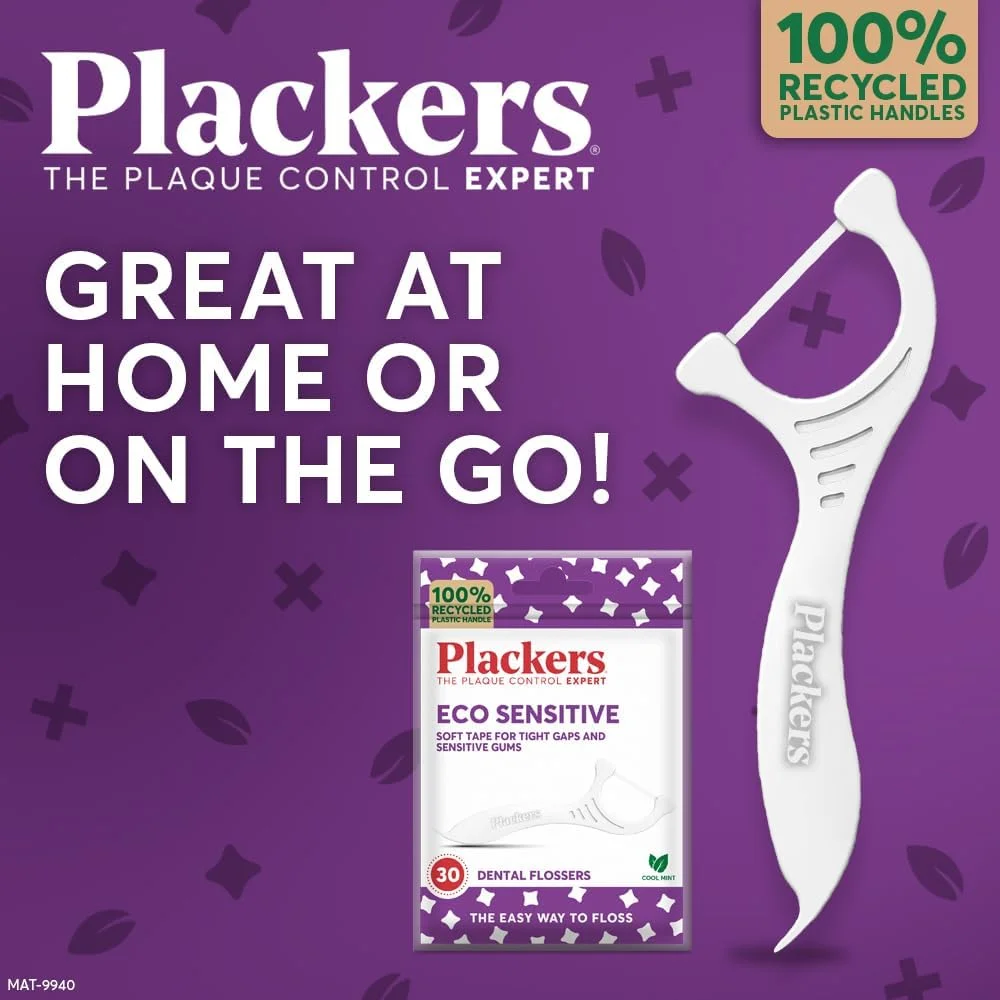 نخ دندان پلاکزر مدل ECO Sensitive، 30 عددی