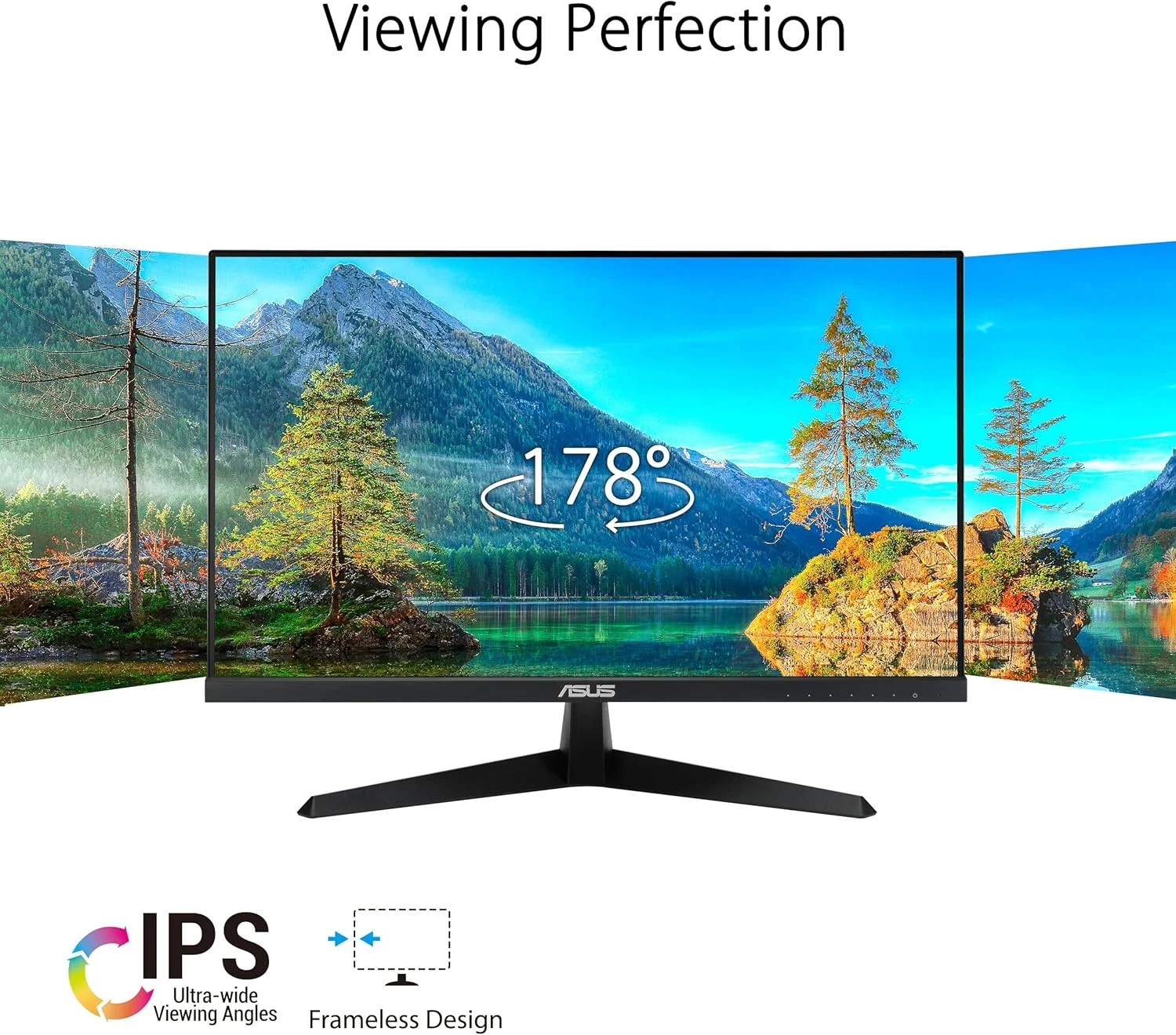 مانیتور گیمینگ مراقبت از چشم ASUS VY249HGE – ۲۴ اینچ FHD 1920 x 1080، IPS، ۱۴۴ هرتز، SmoothMotion، ۱ میلی‌ثانیه (MPRT)، FreeSync Premium، فناوری Eye Care Plus، فیلتر نور آبی، بدون پرش تصویر، پوشش ضد باکتری