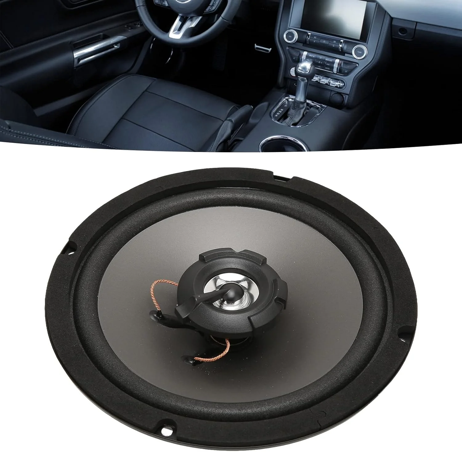 بلندگوی خودرو 500 واتی، بلندگوی صوتی کواکسیال 6 اینچی خودرو، بلندگوی خودرو با آهنربای خارجی، فرکانس میانی، رنگ مشکی بلندگوی خودرو 500 واتی، بلندگوی صوتی کواکسیال 6 اینچی خودرو، بلندگوی خودرو با آهنربای خارجی، فرکانس میانی، رنگ مشکی