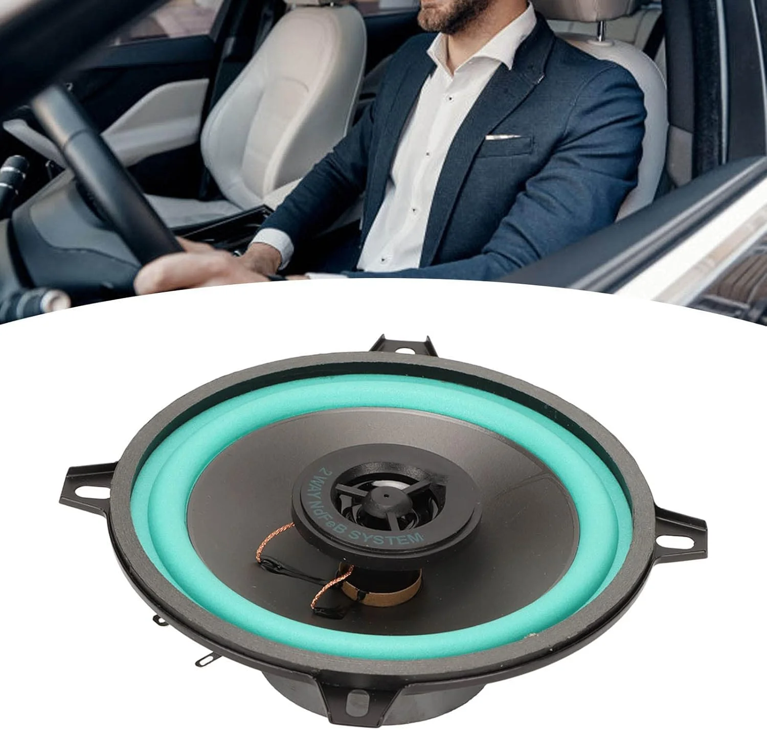 بلندگوی خودرو، میان رده 5 اینچی 100 واتی، بلندگوهای کواکسیال 2 طرفه، تیوترهای استریو، لوازم جانبی تیونینگ خودرو برای همه سیستم های صوتی خودرو