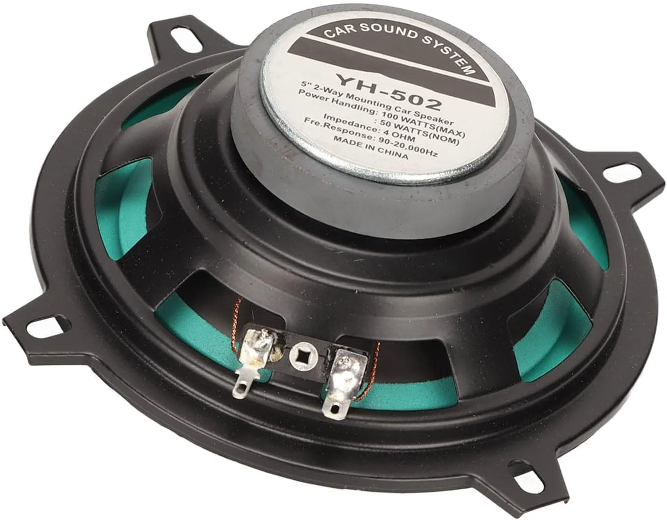 بلندگوی خودرو، میان رده 5 اینچی 100 واتی، بلندگوهای کواکسیال 2 طرفه، تیوترهای استریو، لوازم جانبی تیونینگ خودرو برای همه سیستم های صوتی خودرو