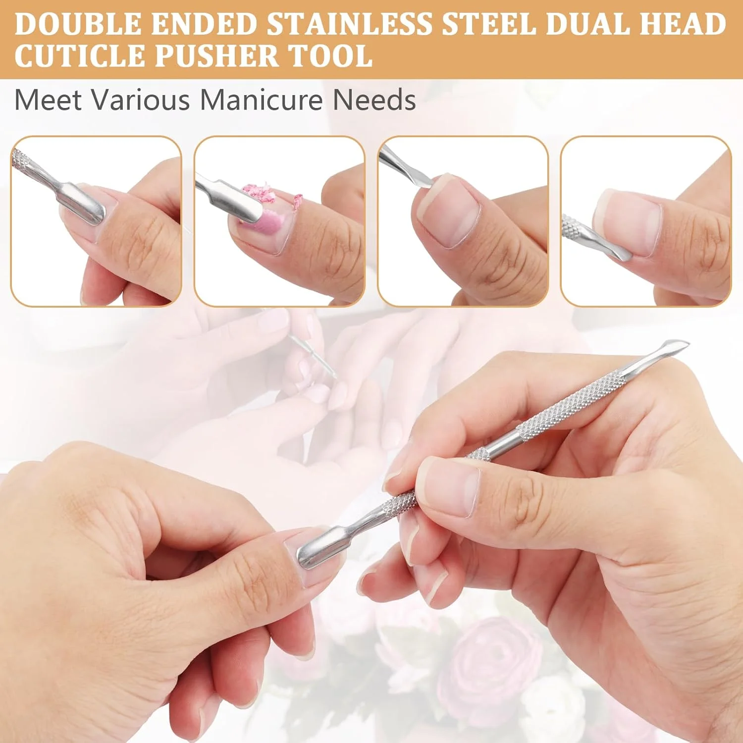 ست 10 عددی ابزار عقب زن و از بین برنده کوتیکول، ابزار حرفه ای دو سر استیل ضد زنگ، ابزار مراقبت از ناخن، از بین برنده لاک، تریمر کوتیکول، ابزار بادوام مانیکور و پدیکور (نقره ای) ست 10 عددی ابزار عقب زن و از بین برنده کوتیکول، ابزار حرفه ای دو سر استیل ضد زنگ، ابزار مراقبت از ناخن، از بین برنده لاک، تریمر کوتیکول، ابزار بادوام مانیکور و پدیکور (نقره ای)