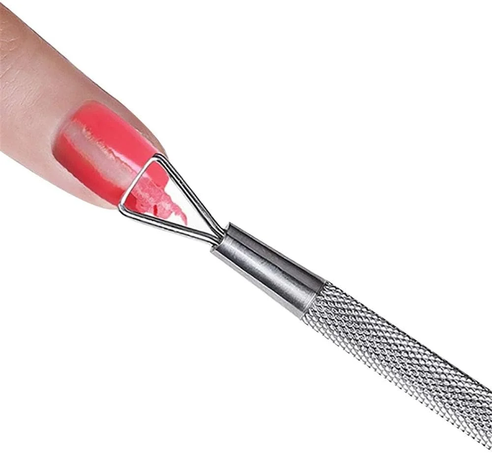 ست ۲ عددی عقب زننده کوتیکول نقره ای، ابزار حذف لاک ناخن استیل ضد زنگ، اسکراپر مثلثی لایه بردار کوتیکول، ابزار جانبی ظریف و کاربردی ست ۲ عددی عقب زننده کوتیکول نقره ای، ابزار حذف لاک ناخن استیل ضد زنگ، اسکراپر مثلثی لایه بردار کوتیکول، ابزار جانبی ظریف و کاربردی