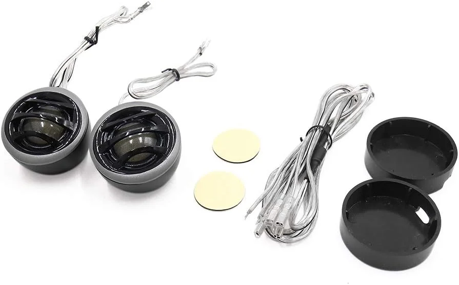 سورسینگ مپ یو ایکس سل 2 عددی 150 وات 91dB بلندگوی گنبدی تیوتر فلزی مشکی 1 اینچی برای خودرو