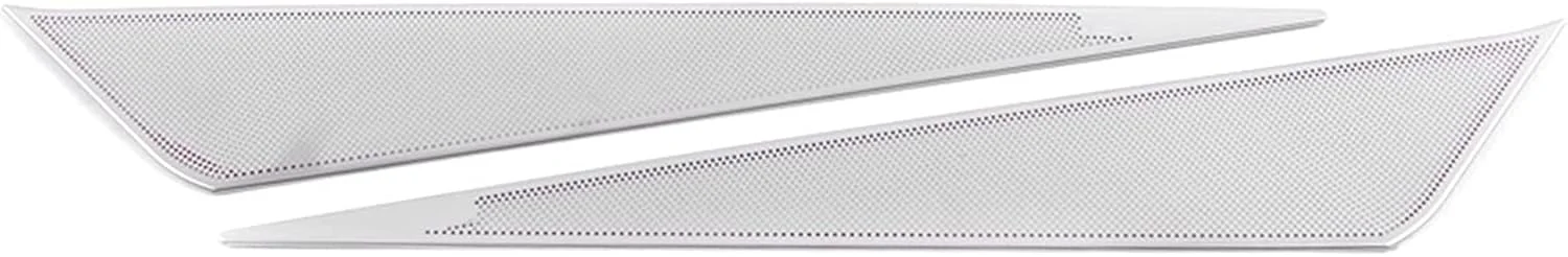 Rynplex Car Speaker Cover Stainless Door Loudspeaker Sound Pad Trim Frame Sticker Interior Accessories, for Porsche, 982 718 2017-2020 Car Speaker Covers(Matte Silver-Logo B)