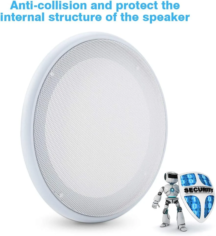 محافظ بلندگو Serounder در اندازه های 6.5/8 اینچ، توری بلندگو، پوشش بلندگوی صوتی خودرو، توری فلزی دایره ای تزئینی برای بلندگوهای اصلی، پتو، سیستم های صوتی خودرو و غیره، 2 عدد (8 اینچ) محافظ بلندگو Serounder در اندازه های 6.5/8 اینچ، توری بلندگو، پوشش بلندگوی صوتی خودرو، توری فلزی دایره ای تزئینی برای بلندگوهای اصلی، پتو، سیستم های صوتی خودرو و غیره، 2 عدد (8 اینچ)