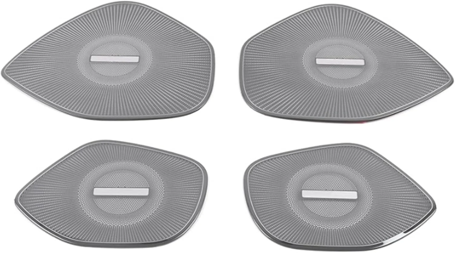 روکش بلندگوی درب خودرو Rynplex، استیل ضد زنگ، پد صدای بلندگو، قاب تریم، لوازم جانبی داخلی، مناسب برای بیوک، انویژن 2020-2021 (مشکی با لوگو)