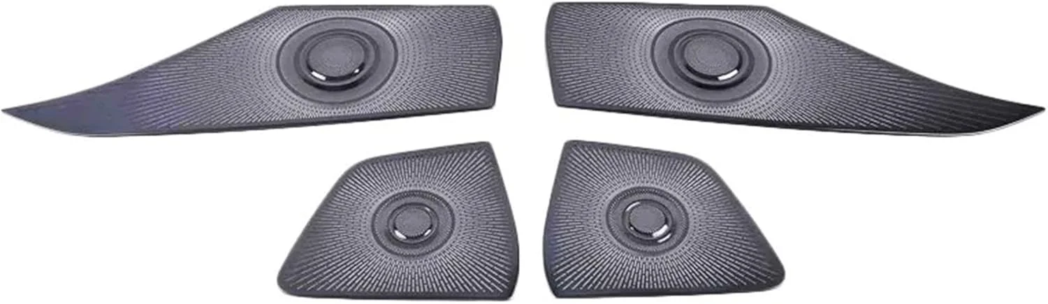 روکش تزئینی بلندگوی درب خودرو Rynplex مناسب برای هیوندای، الانترا CN7 مدل 2021 2022 2023، لوازم جانبی خودرو، 4 عدد، روکش سه بعدی بلندگو (مشکی)
