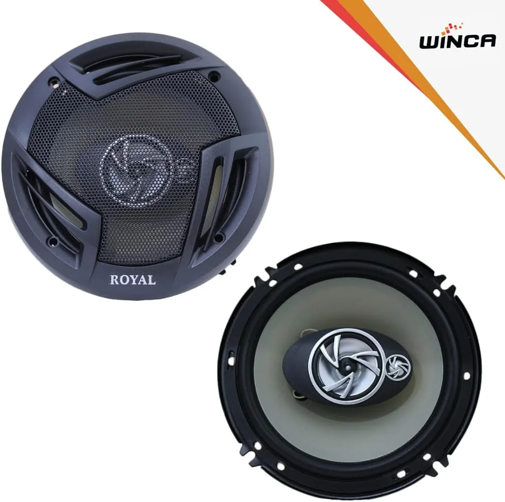 بلندگوهای سه راهه خودرو ROYAL، حداکثر توان 1800 وات، توان اسمی 180 وات، اندازه 6 اینچ (16 سانتی متر) - این بلندگوها در 97% خودروها قابل نصب هستند. بلندگوهای سه راهه خودرو ROYAL، حداکثر توان 1800 وات، توان اسمی 180 وات، اندازه 6 اینچ (16 سانتی متر) - این بلندگوها در 97% خودروها قابل نصب هستند.