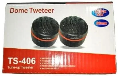 راشری؛ TS-406 یک برای همه، تیوتر گنبدی با راندمان بالا برای بلندگوی کواکسیال خودرو، حداکثر توان 300 وات (جفت) مشکی. راشری؛ TS-406 یک برای همه، تیوتر گنبدی با راندمان بالا برای بلندگوی کواکسیال خودرو، حداکثر توان 300 وات (جفت) مشکی.