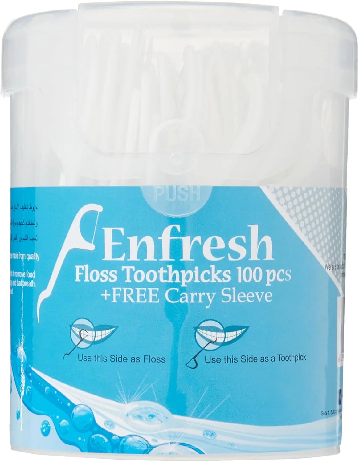 خلال دندان نخ دار Enfresh، بسته 100 عددی