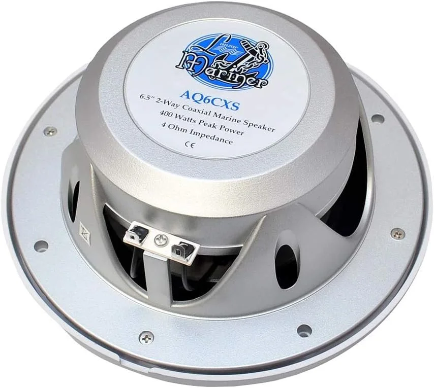 بلندگوهای دریایی ضد آب دوگانه 6.5 اینچی Pyle LANZAR - 400 وات 4 اهم، بلندگوهای استریو رادیویی ضد آب/مقاوم در برابر آب و هوای مناسب برای خودرو/قایق - سیم بلندگو، توری - AQ6CXW بلندگوهای دریایی ضد آب دوگانه 6.5 اینچی Pyle LANZAR - 400 وات 4 اهم، بلندگوهای استریو رادیویی ضد آب/مقاوم در برابر آب و هوای مناسب برای خودرو/قایق - سیم بلندگو، توری - AQ6CXW