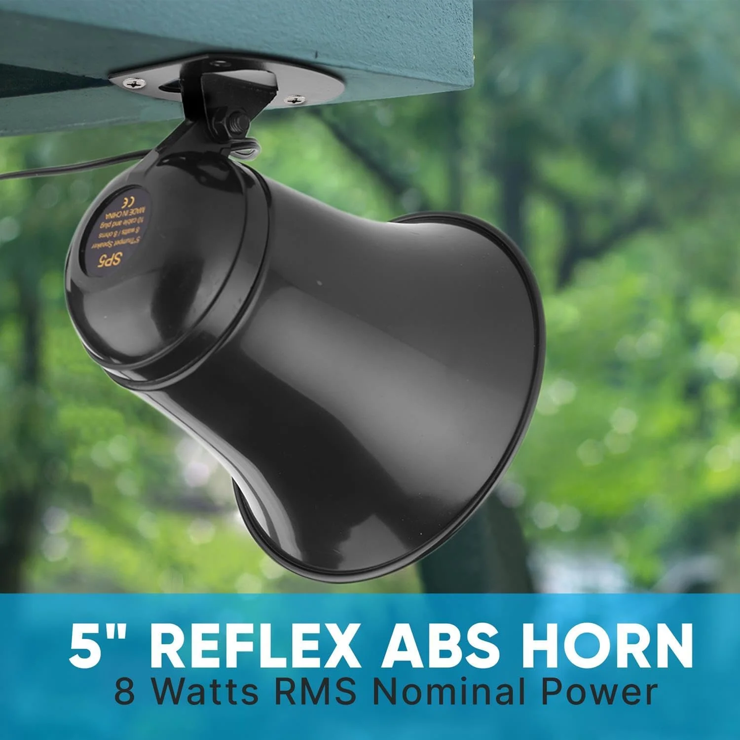 بلندگوی شیپوری خودرو Pyramid Outdoor Trumpet - بلندگوی PA 5 اینچی با امپدانس 8 اهم، توان 15 وات، براکت قابل تنظیم، سیم از پیش سیم کشی شده 10 فوتی، مونو 3.5 میلی متری - بلندگوی PA برای سیستم آژیر خودرو رادیویی CB - SP5 بلندگوی شیپوری خودرو Pyramid Outdoor Trumpet - بلندگوی PA 5 اینچی با امپدانس 8 اهم، توان 15 وات، براکت قابل تنظیم، سیم از پیش سیم کشی شده 10 فوتی، مونو 3.5 میلی متری - بلندگوی PA برای سیستم آژیر خودرو رادیویی CB - SP5