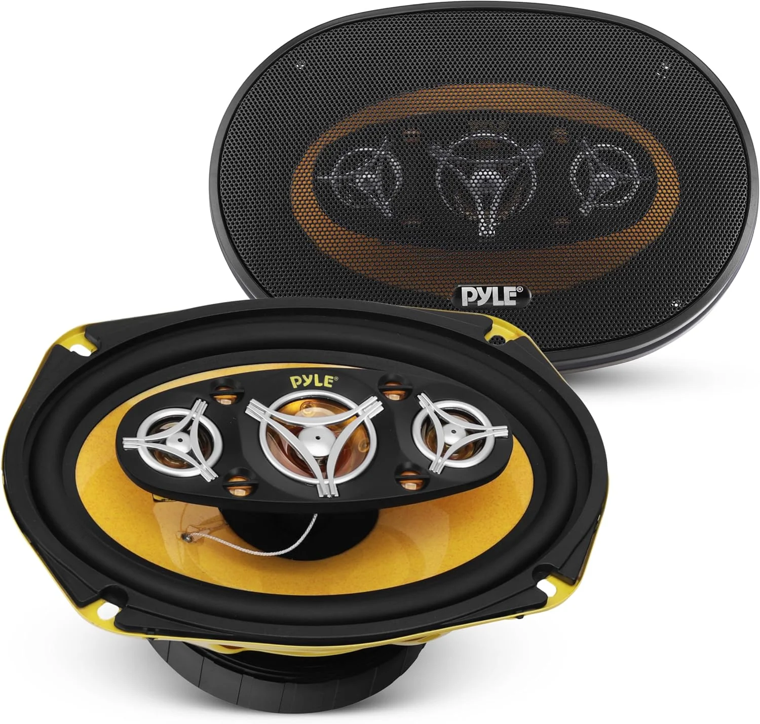 بلندگوهای 8 طرفه 6x9 اینچی 500 واتی Pyle PLG69.8 - زرد