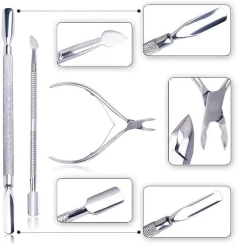 ست 3 عددی ابزار مانیکور استیل ضد زنگ، عقب زن و قاشقی شکل کوتیکول ناخن ست 3 عددی ابزار مانیکور استیل ضد زنگ، عقب زن و قاشقی شکل کوتیکول ناخن