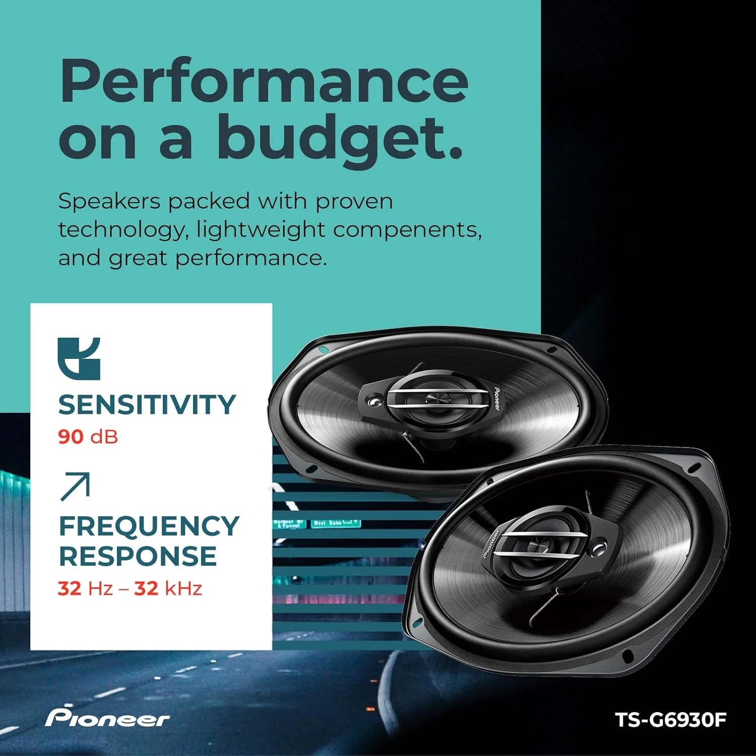 بلندگوی کواکسیال سه طرفه پایونیر TS-G6930F سایز 6" x 9" با حداکثر توان 400 وات / توان اسمی 45 وات بلندگوی کواکسیال سه طرفه پایونیر TS-G6930F سایز 6" x 9" با حداکثر توان 400 وات / توان اسمی 45 وات