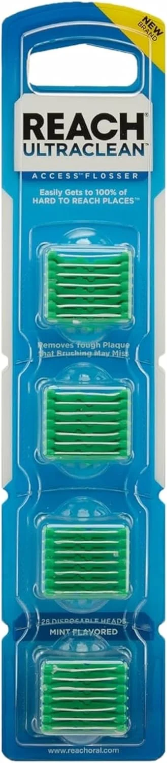 بسته یدک نخ دندان لیسترین Ultraclean Access (نام قبلی Reach Access، اکنون با نام جدید) (1 عدد)