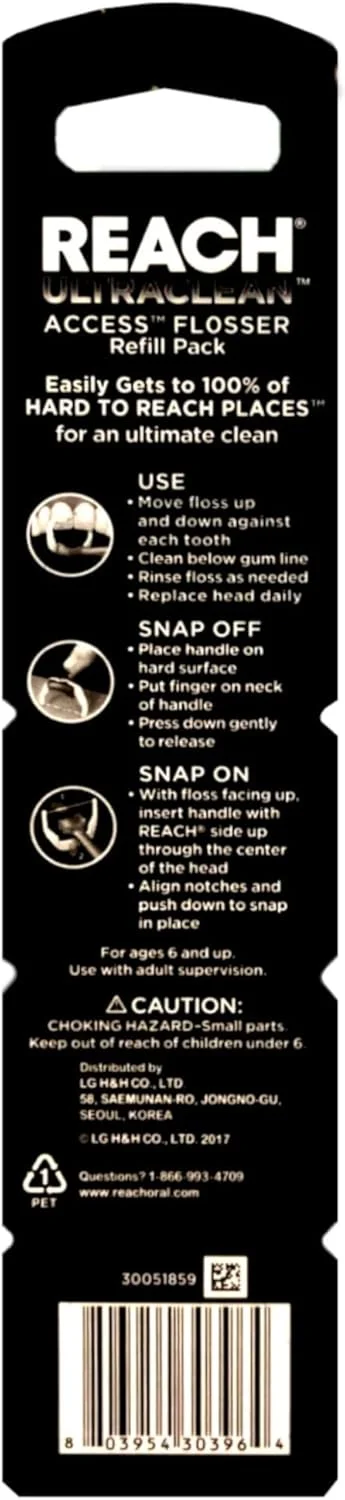 نخ دندان یکبار مصرف بدون طعم REACH Ultraclean Access، بسته 28 عددی