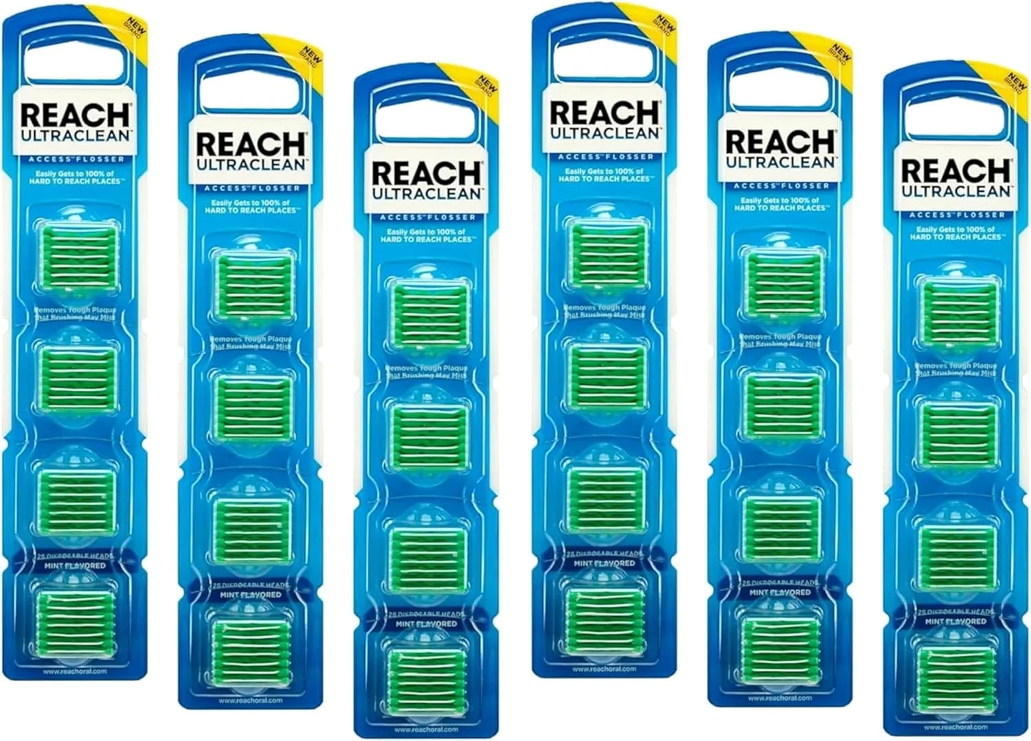 سری یدک نخ دندان کمانی نعنایی لیسترین Ultra Clean Access، بسته 28 عددی (بسته 6 تایی)