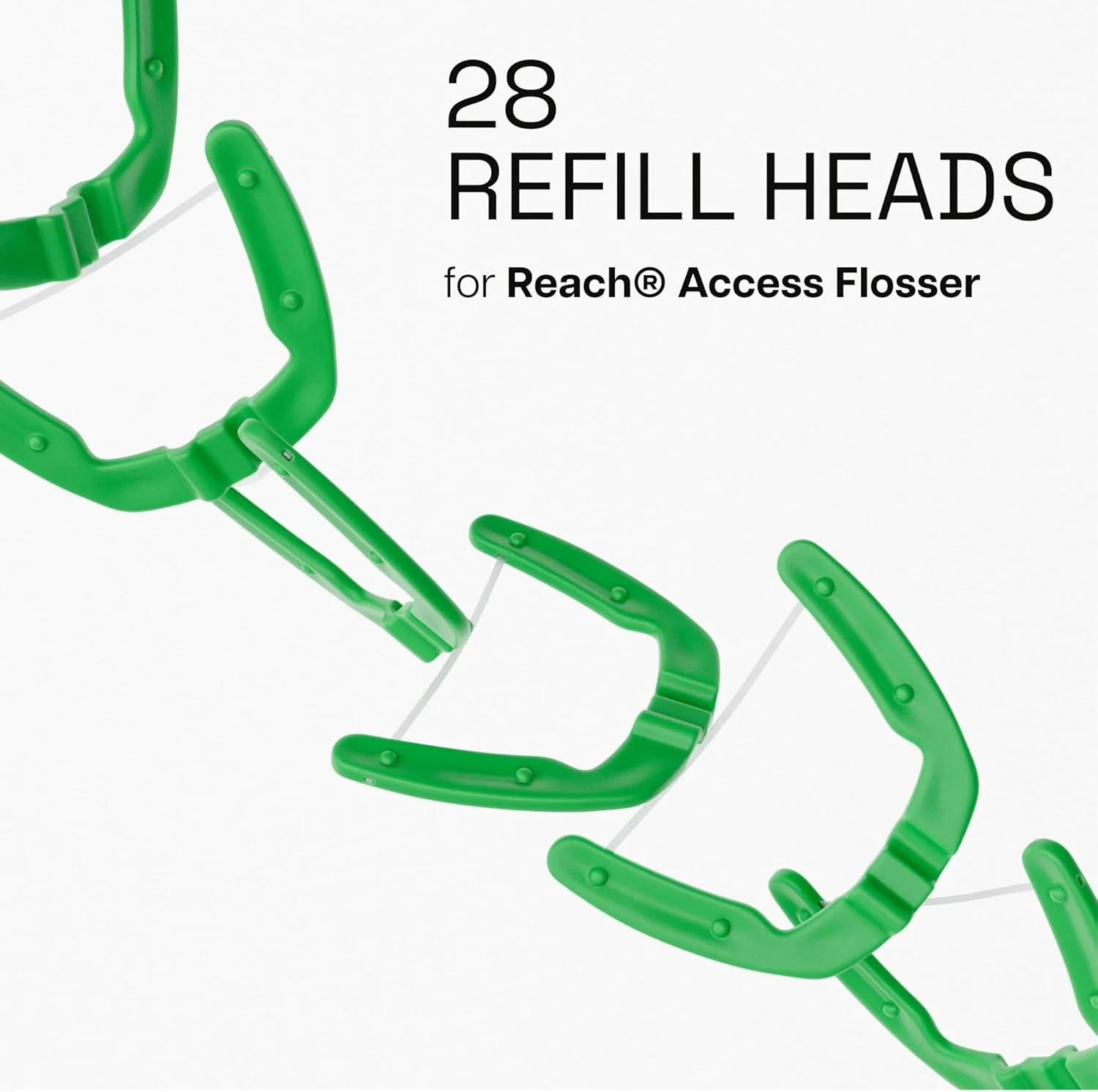 مجموعه نخ دندان کمانی ریچ Ultra Clean، نعنایی، از بین برنده پلاک دندان، برای نواحی دور از دسترس، مراقبت از دهان، بدون PFAS، 1 کیت استارتر نخ دندان کمانی + 3 بسته سری یدک