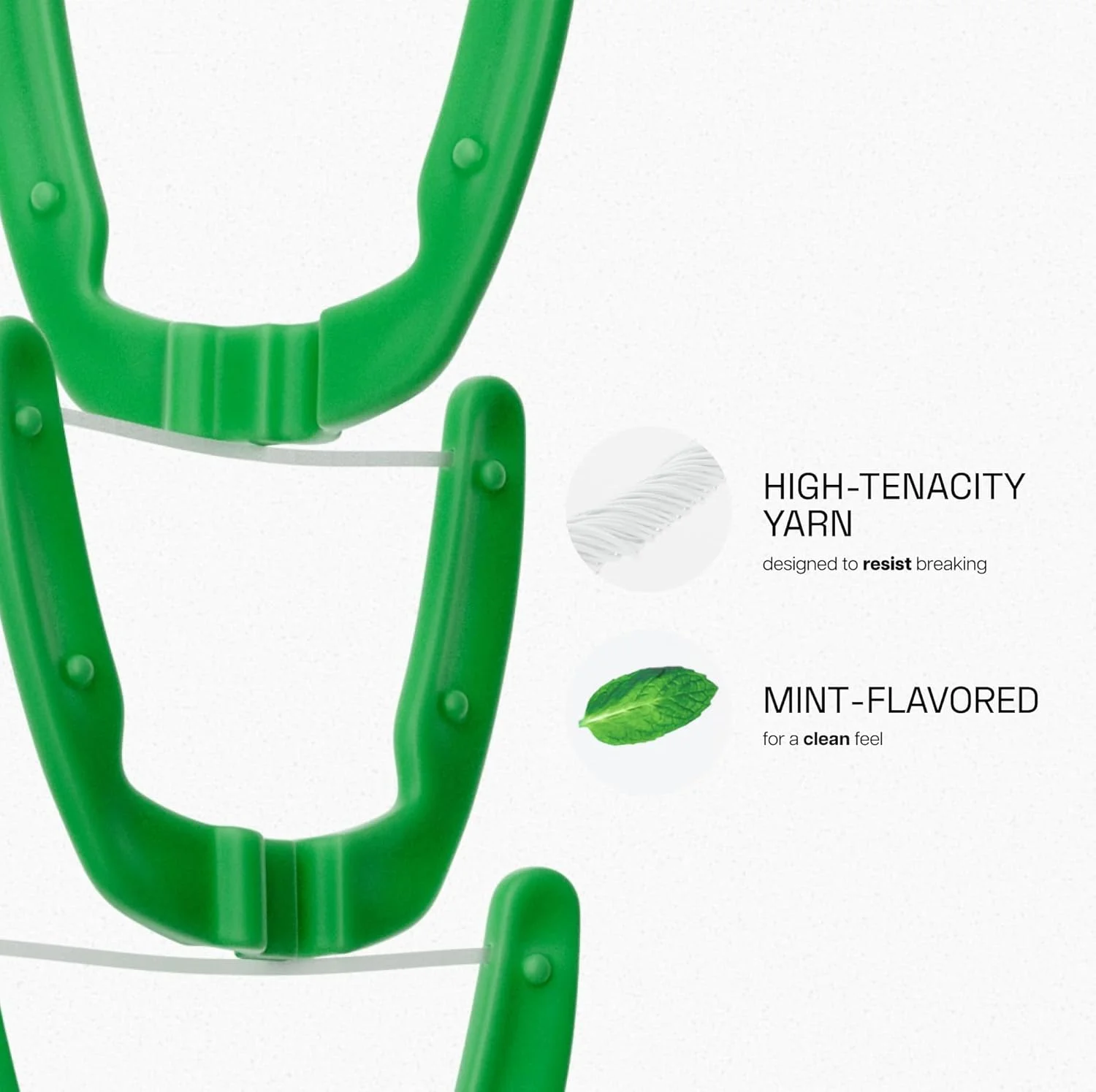 مجموعه نخ دندان کمانی ریچ Ultra Clean، نعنایی، از بین برنده پلاک دندان، برای نواحی دور از دسترس، مراقبت از دهان، بدون PFAS، 1 کیت استارتر نخ دندان کمانی + 3 بسته سری یدک