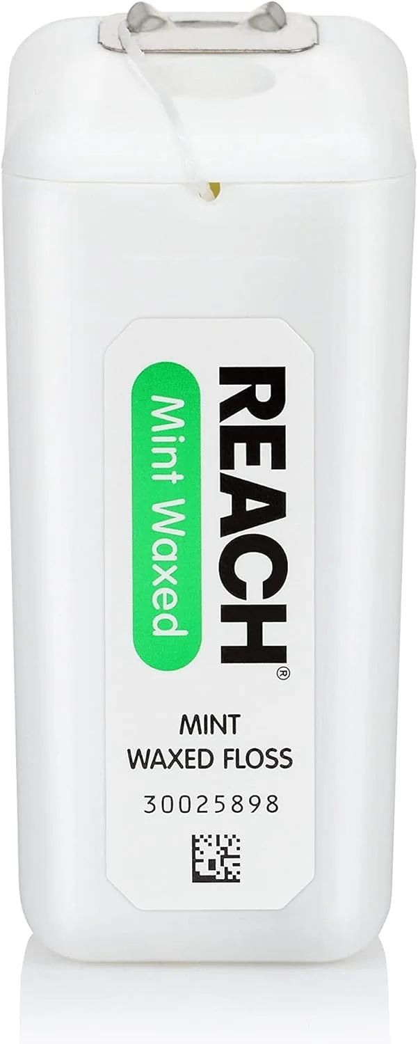 نخ دندان موم دار ریچ | حذف موثر پلاک، سطح تمیز کننده فوق العاده پهن | مقاوم در برابر ریش ریش شدن و کشش، به آرامی و به راحتی سر می خورد، بدون PFAS | با طعم نعناع، ​​182 متر، 1 بسته